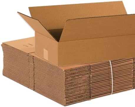 קופסאות משלוח אווידיטי שטוחות 20 אינץ 'על 10 אינץ ' על 4 אינץ', 25 אריזות | קופסת קרטון גלי לאריזה, העברה